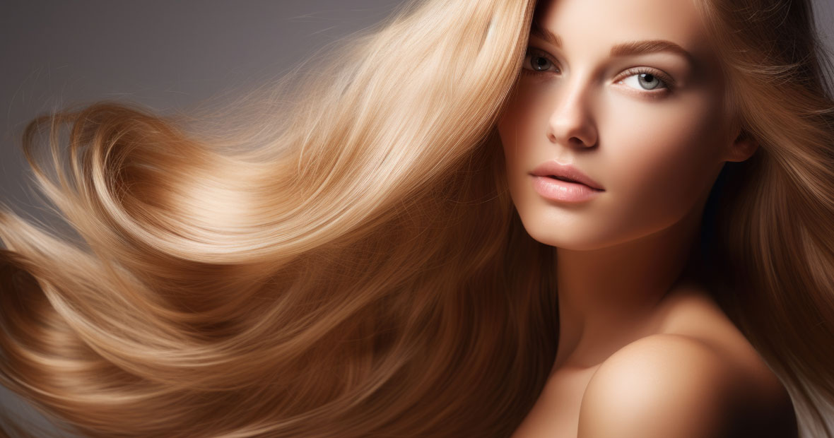éclat des cheveux colorés